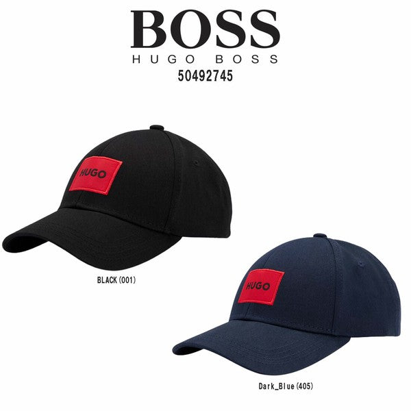 海外限定】HUGO BOSS ヒューゴボス キャップ ブラック レッドロゴ