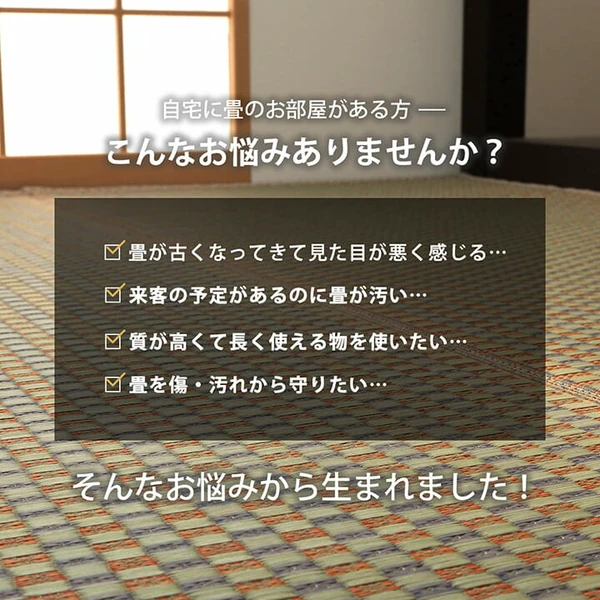 上敷き ゴザ 敷詰 カーペット い草 自然素材 日本製 国産 消臭 抗菌