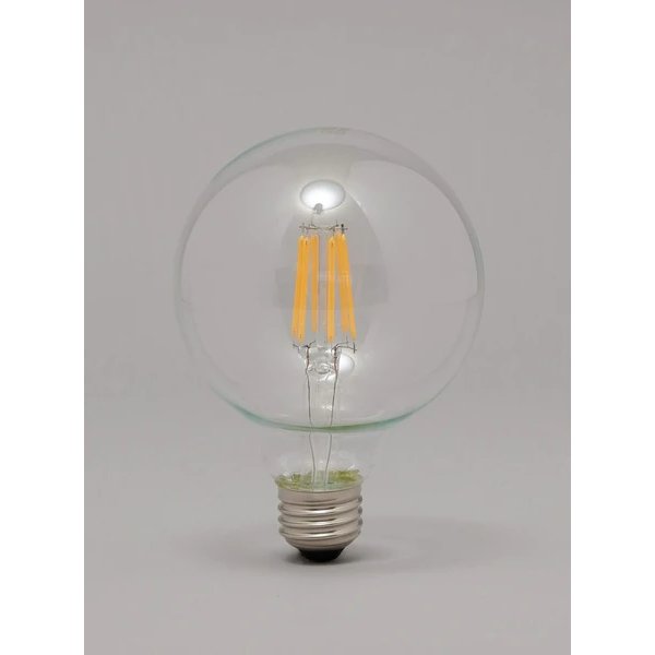 【アイリスオーヤマ　照明　LED電球】　LEDフィラメント電球 ボール球 クリア 電球色80形相当（1160lm）